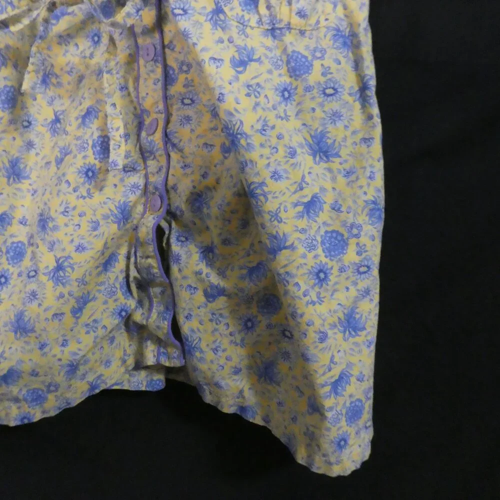 CORNELLOKI | size 3/4 | Vintage Floral Button-Up Dress | Pockets | Short Sleeves - Picture 9 of 16